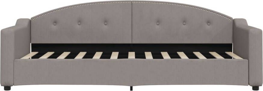 VidaXL -Slaapbank-met-matras-80x200-cm-stof-taupe - Foto 4