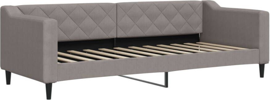 VidaXL -Slaapbank-met-matras-80x200-cm-stof-taupe