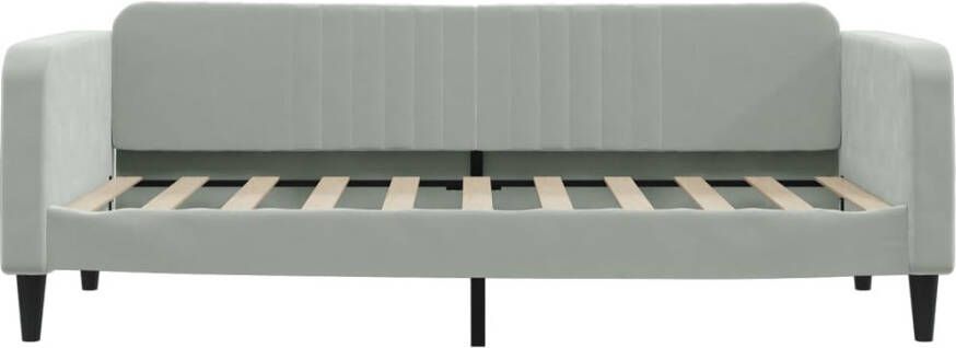 VidaXL -Slaapbank-met-matras-90x190-cm-fluweel-lichtgrijs - Foto 4