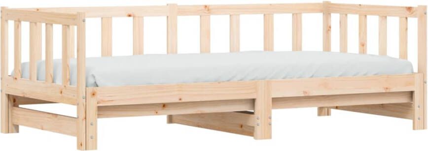 VidaXL -Slaapbank-met-onderschuifbed-80x200-cm-massief-grenenhout