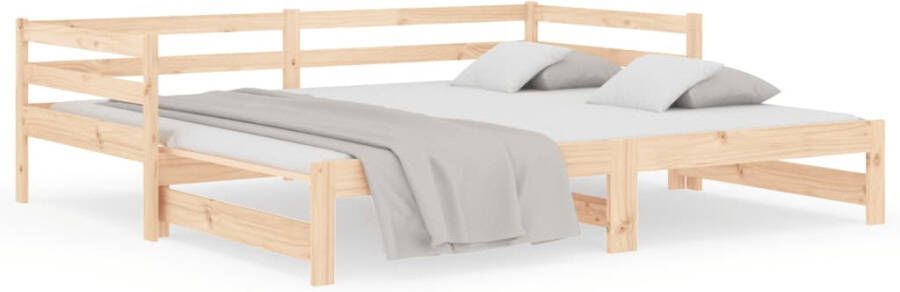 VidaXL -Slaapbank-met-onderschuifbed-90x200-cm-massief-grenenhout - Foto 6