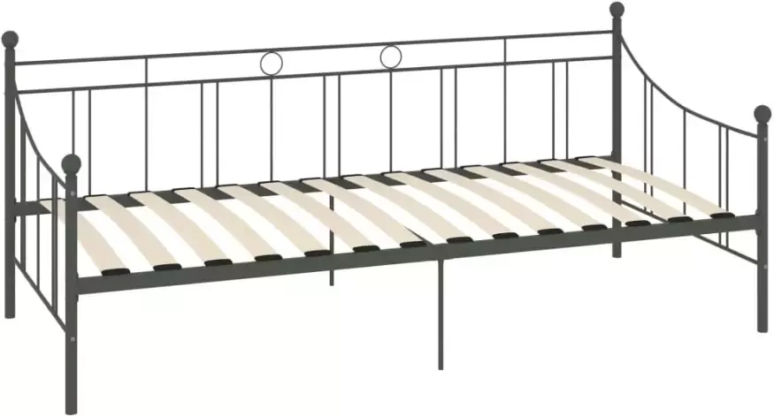 VidaXL -Slaapbankframe-metaal-grijs-90x200-cm - Foto 2