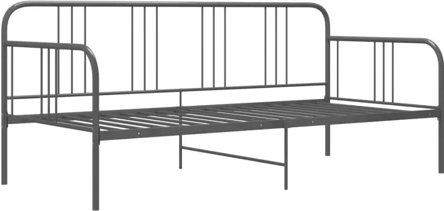 VidaXL -Slaapbankframe-metaal-grijs-90x200-cm - Foto 4