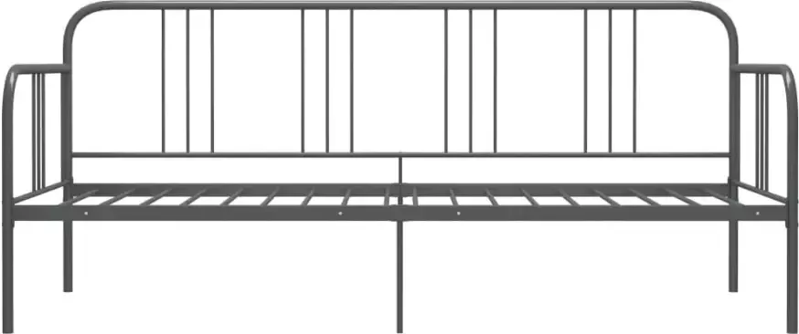 VidaXL -Slaapbankframe-metaal-grijs-90x200-cm - Foto 5