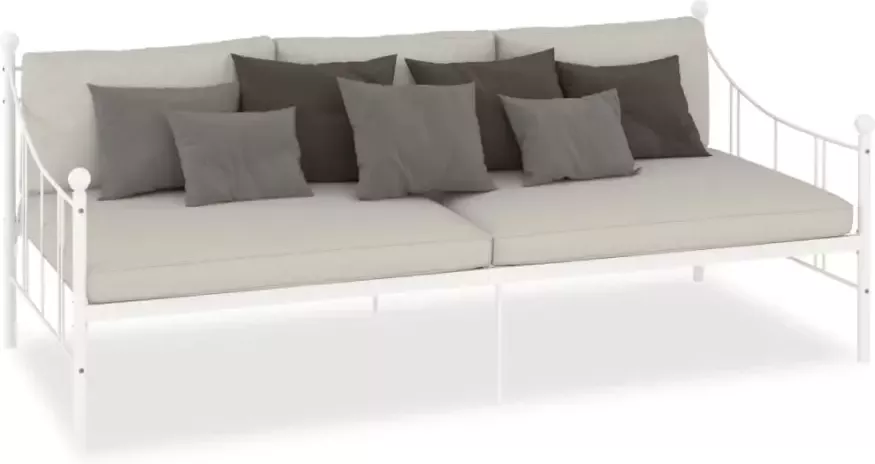 VidaXL -Slaapbankframe-metaal-wit-90x200-cm - Foto 4
