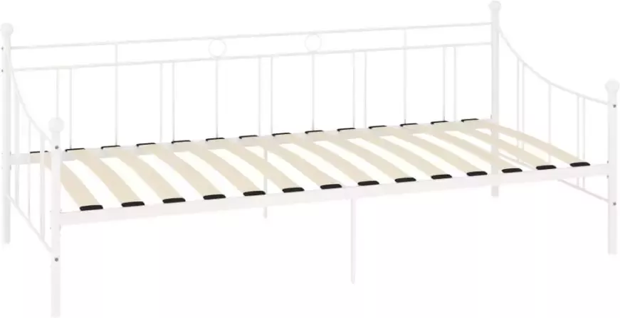 VidaXL -Slaapbankframe-metaal-wit-90x200-cm - Foto 2