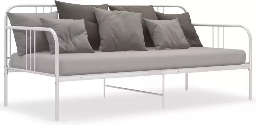 VidaXL -Slaapbankframe-metaal-wit-90x200-cm - Foto 2