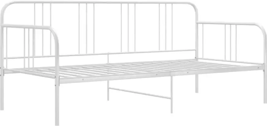 VidaXL -Slaapbankframe-metaal-wit-90x200-cm