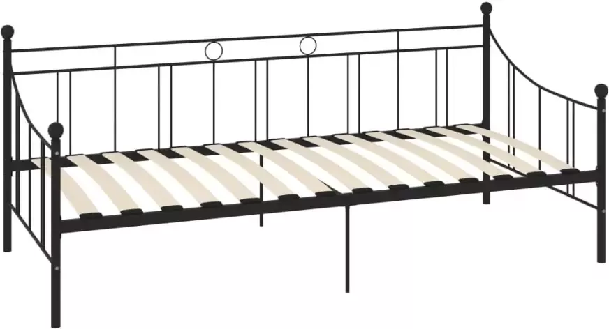 VidaXL -Slaapbankframe-metaal-zwart-90x200-cm - Foto 2