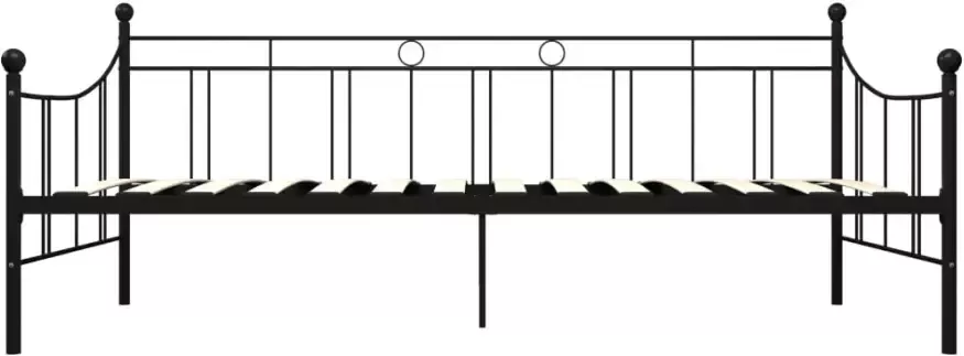 VidaXL -Slaapbankframe-metaal-zwart-90x200-cm - Foto 3