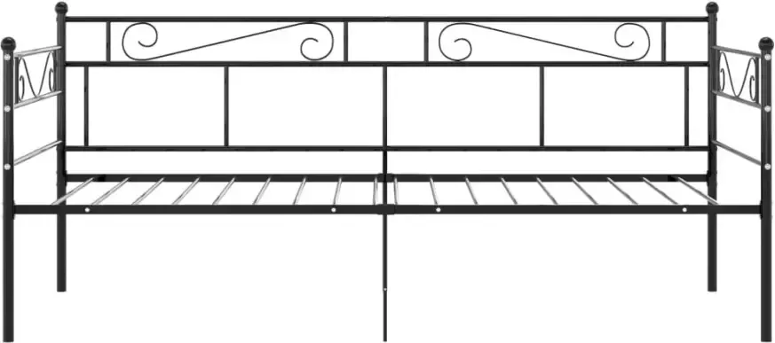 VidaXL -Slaapbankframe-metaal-zwart-90x200-cm - Foto 5