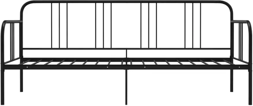 VidaXL -Slaapbankframe-metaal-zwart-90x200-cm - Foto 4