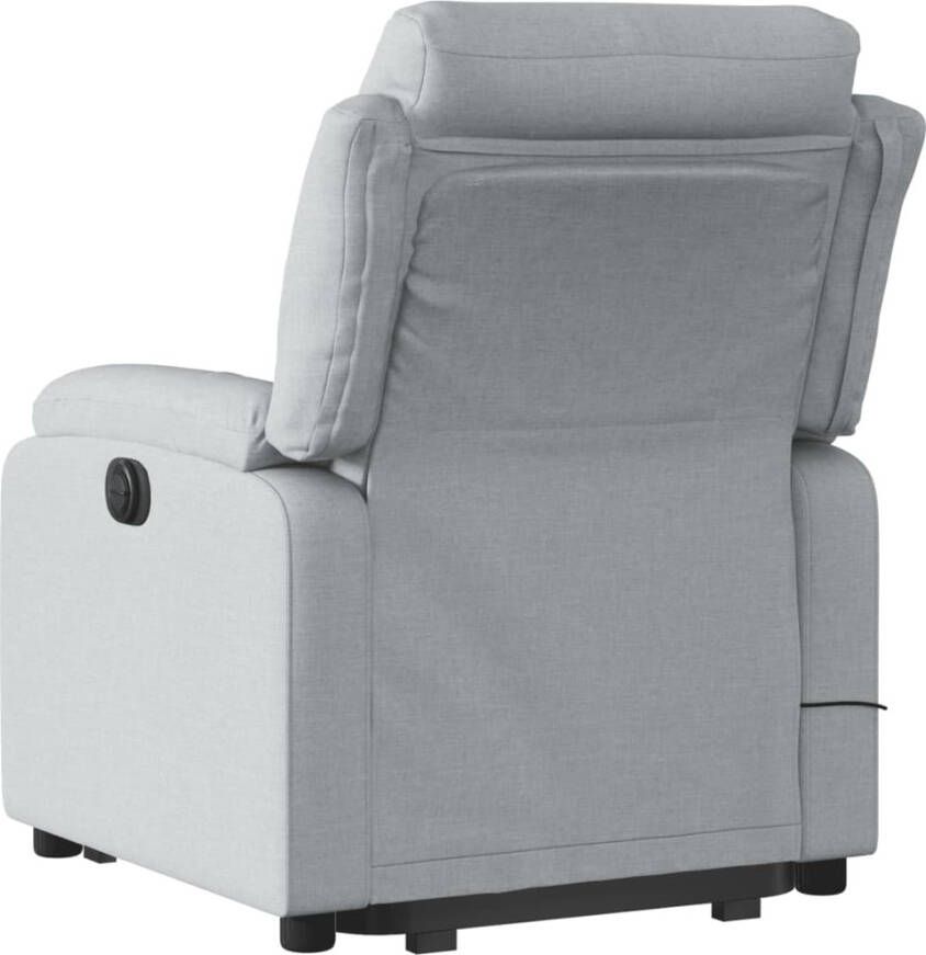 Vida XL vidaXL Sta-op-massagestoel elektrisch verstelbaar stof lichtgrijs-VXL-3205016 - Foto 3