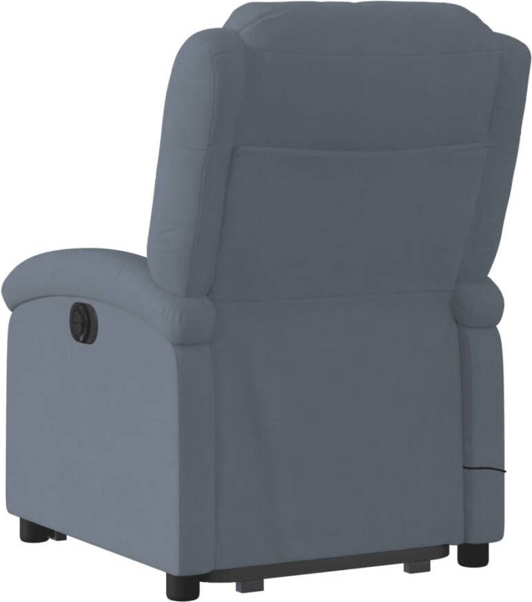 Vida XL Sta-op-massagestoel verstelbaar fluweel donkergrijs SKU: V3204312 - Foto 3