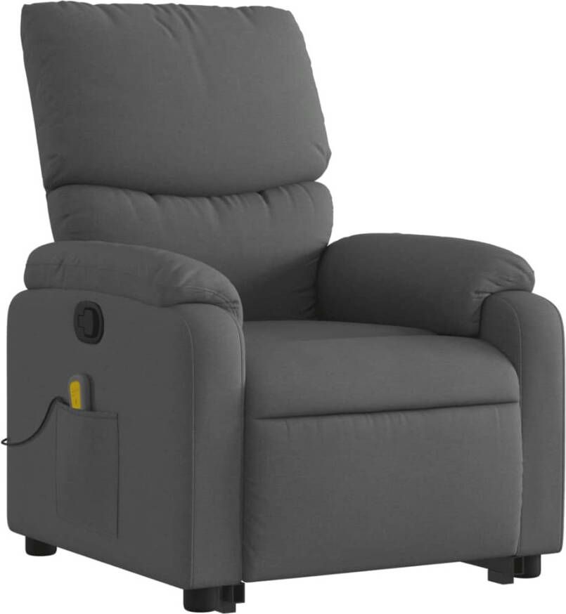 Vida XL vidaXL Sta-op-massagestoel verstelbaar stof donkergrijs-VXL-3204837 - Foto 2