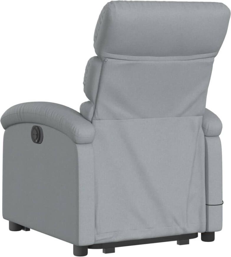 Vida XL Sta-op-massagestoel verstelbaar stof lichtgrijs SKU: V3203990 - Foto 3