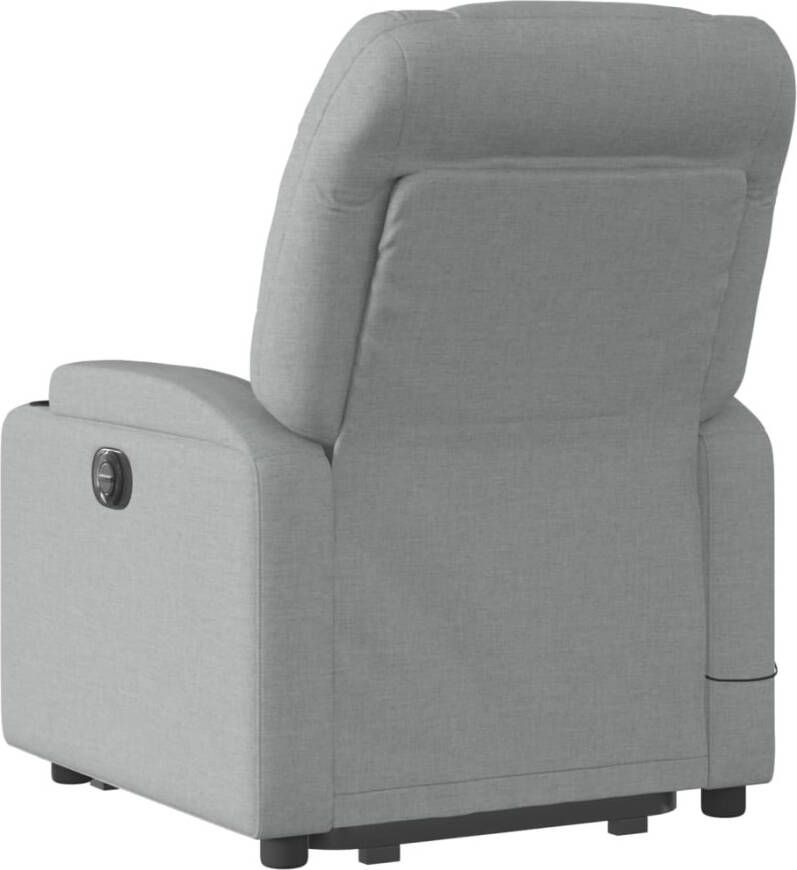 Vida XL Sta-op-massagestoel verstelbaar stof lichtgrijs SKU: V3204608 - Foto 3