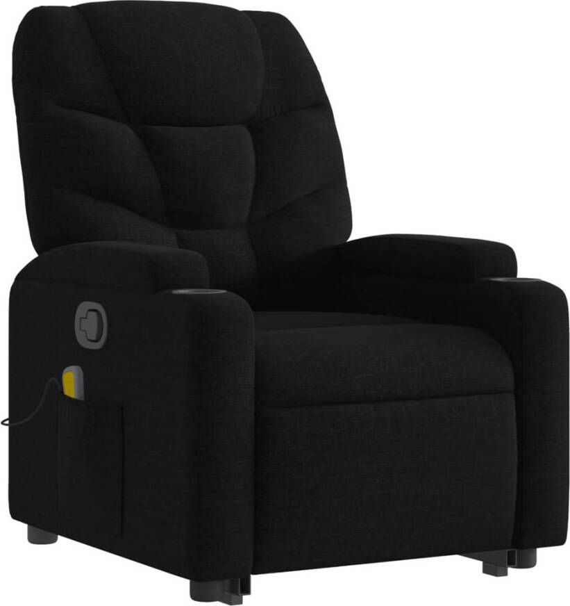 Vida XL vidaXL Sta-op-massagestoel verstelbaar stof zwart-VXL-3204610 - Foto 2