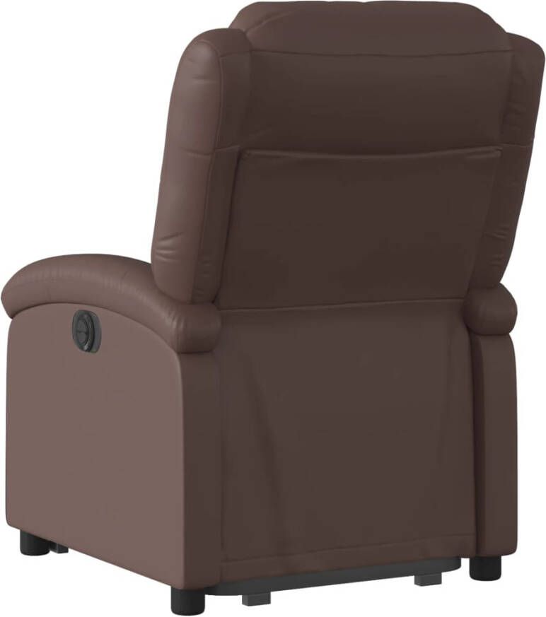VidaXL Sta-op-stoel elektrisch kunstleer bruin - Foto 2