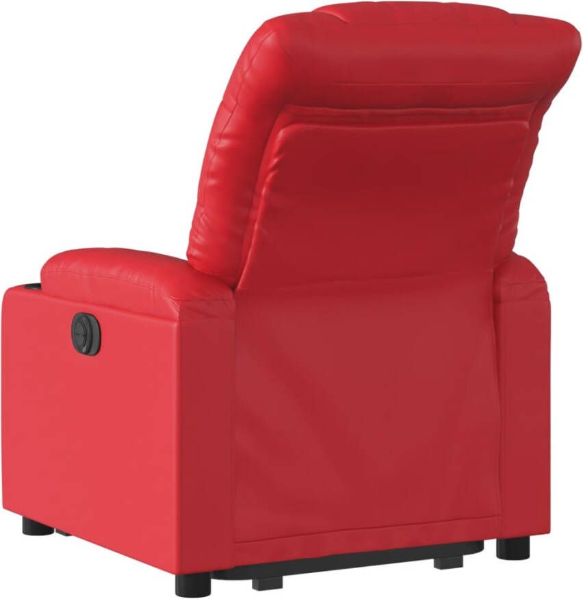 VIDAXL Sta-op-stoel elektrisch kunstleer rood - Foto 2