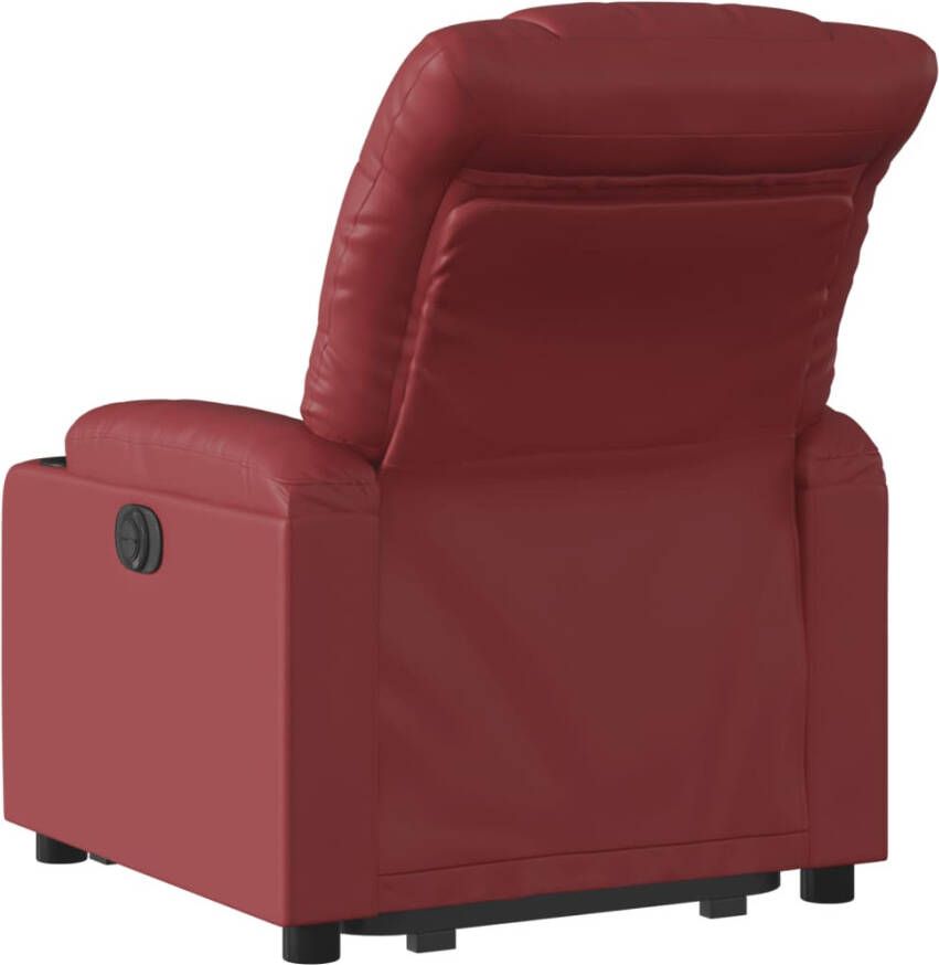 VidaXL Sta-op-stoel elektrisch kunstleer wijnrood - Foto 2