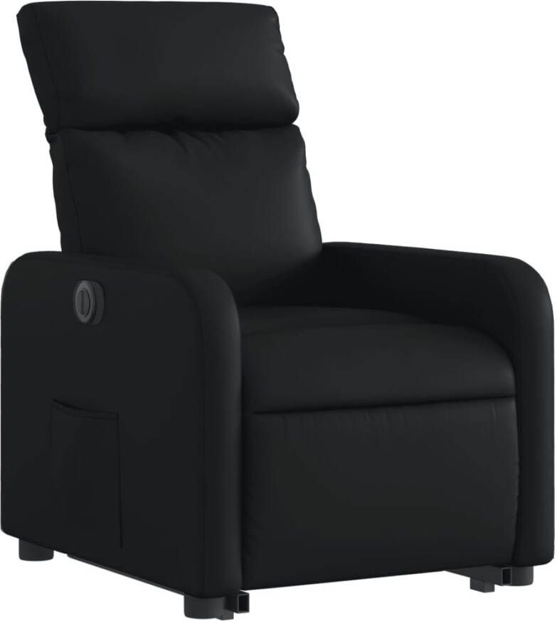 VidaXL Sta-op-stoel elektrisch kunstleer zwart - Foto 2