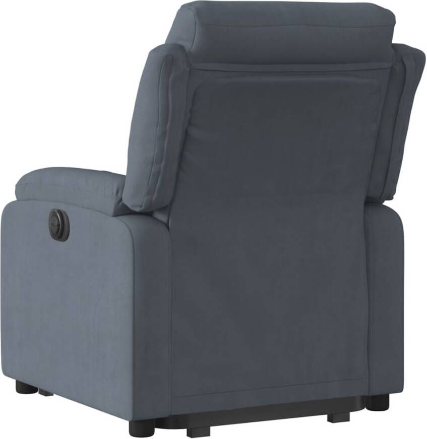 VIDAXL Sta-op-stoel elektrisch verstelbaar fluweel donkergrijs - Foto 3
