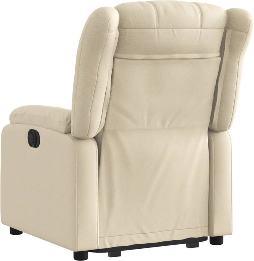 VIDAXL Sta-op-stoel elektrisch verstelbaar stof crèmekleurig - Foto 2