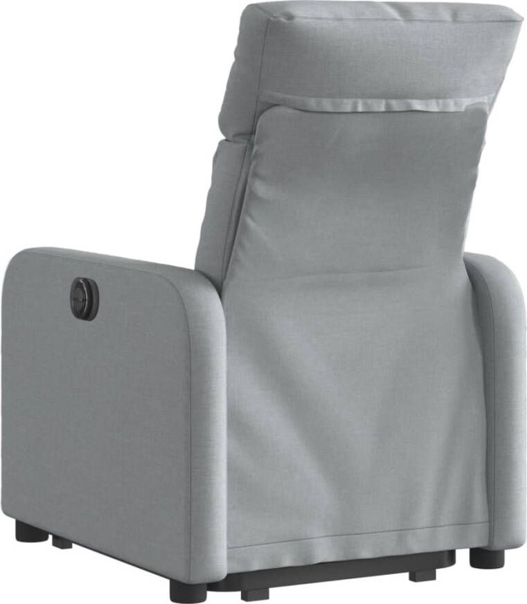 Vida XL vidaXL Sta-op-stoel elektrisch verstelbaar stof lichtgrijs-VXL-3206717 - Foto 5
