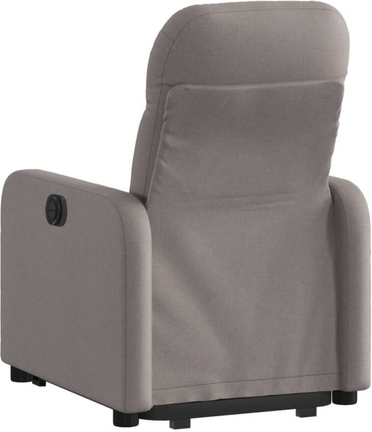 VidaXL Sta-op-stoel elektrisch verstelbaar stof taupe - Foto 2