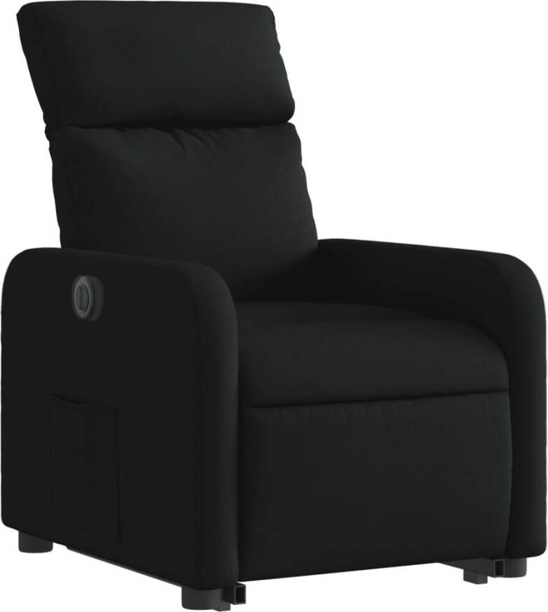 VidaXL Sta-op-stoel elektrisch verstelbaar stof zwart - Foto 2