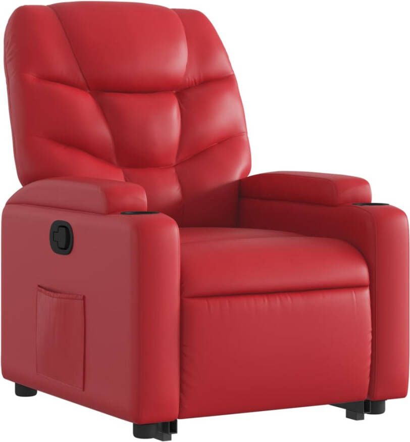 VidaXL Sta-op-stoel kunstleer rood - Foto 2