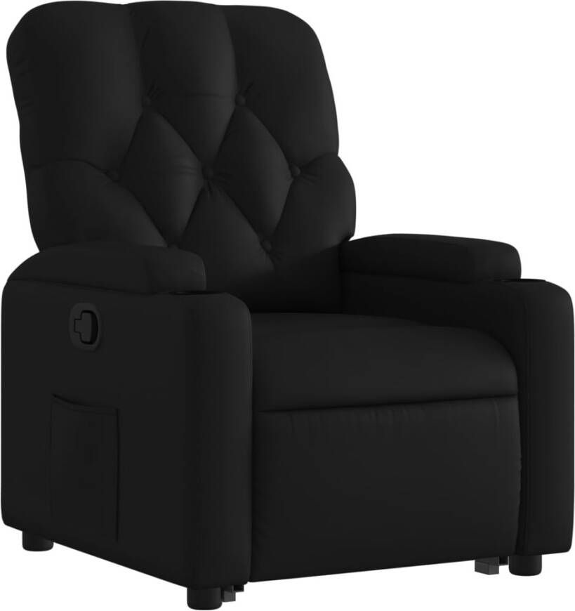 VidaXL Sta-op-stoel kunstleer zwart - Foto 2