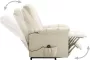 VIDAXL Sta-op-stoel stof crèmekleurig - Thumbnail 4