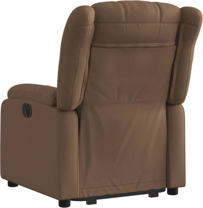 VidaXL Sta-op-stoel verstelbaar stof bruin - Foto 3