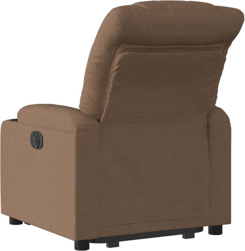 VIDAXL Sta-op-stoel verstelbaar stof bruin - Foto 2
