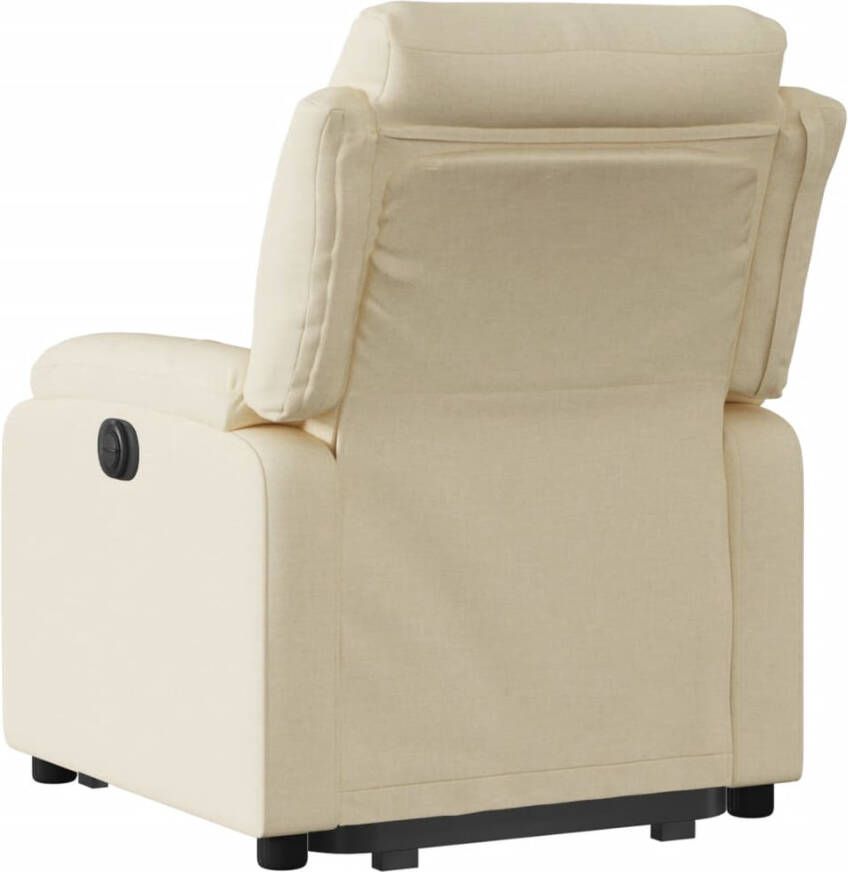 VidaXL Sta-op-stoel verstelbaar stof crèmekleurig - Foto 3
