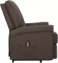 VIDAXL Sta-op-stoel verstelbaar stof donkerbruin - Thumbnail 5