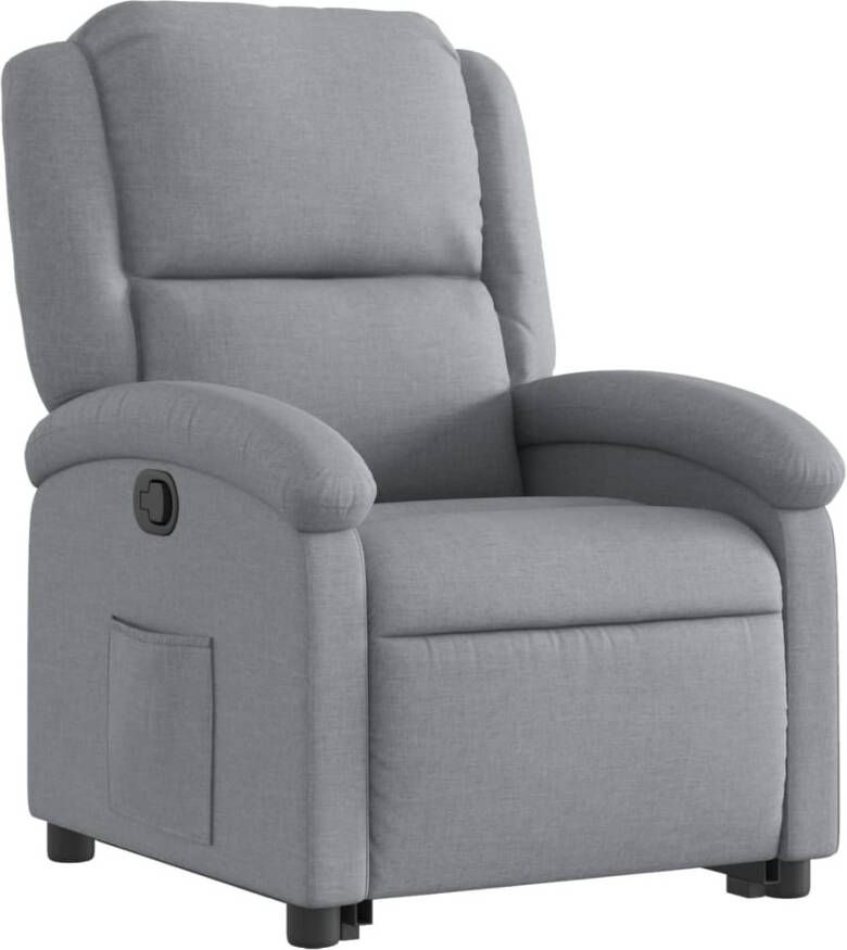 Vida XL vidaXL Sta-op-stoel verstelbaar stof lichtgrijs-VXL-3204164 - Foto 4