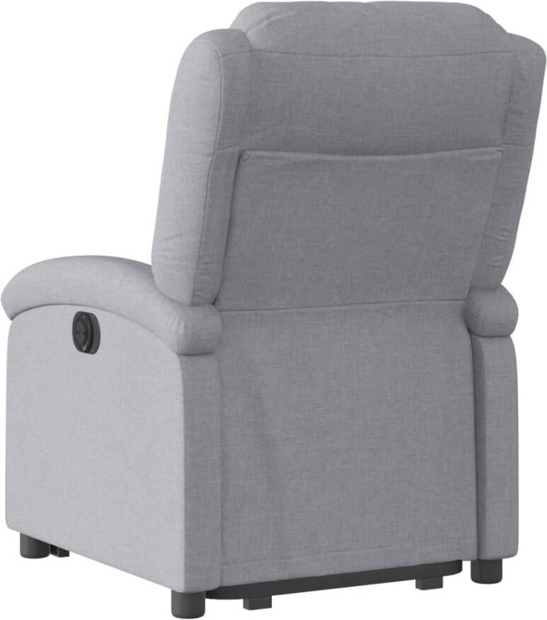 Vida XL vidaXL Sta-op-stoel verstelbaar stof lichtgrijs-VXL-3204164 - Foto 3