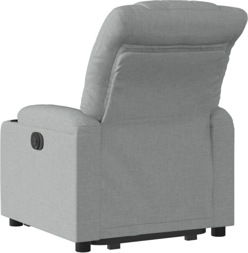 VidaXL Sta-op-stoel verstelbaar stof lichtgrijs - Foto 3