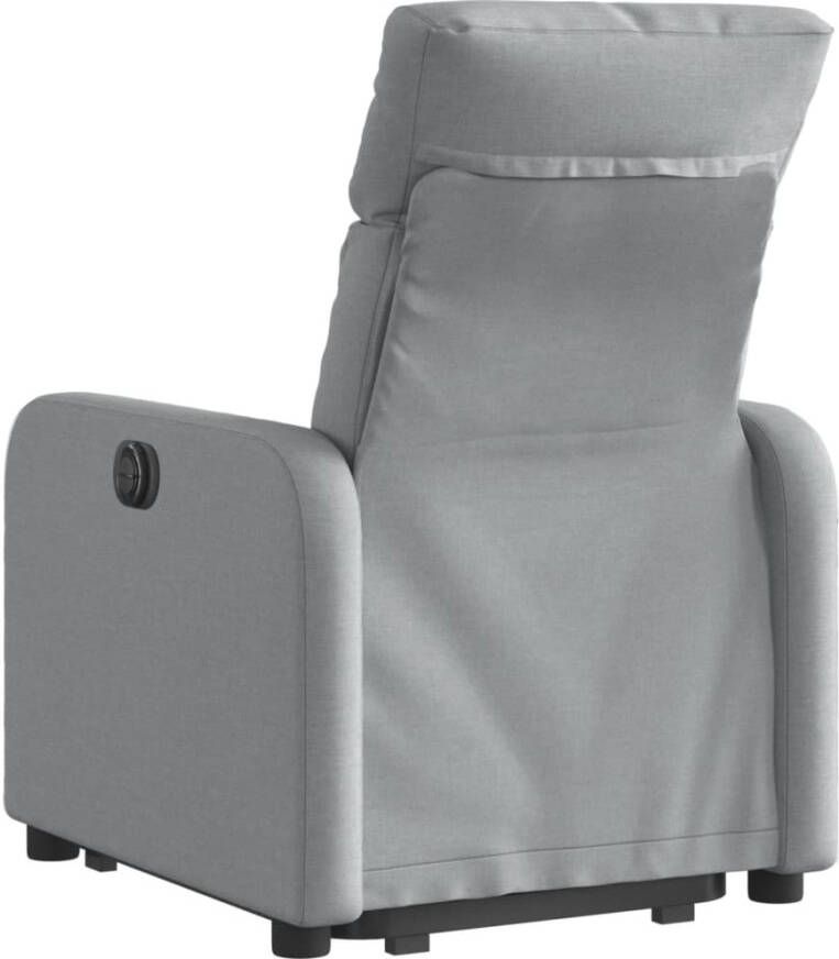 Vida XL vidaXL Sta-op-stoel verstelbaar stof lichtgrijs-VXL-3206699 - Foto 5