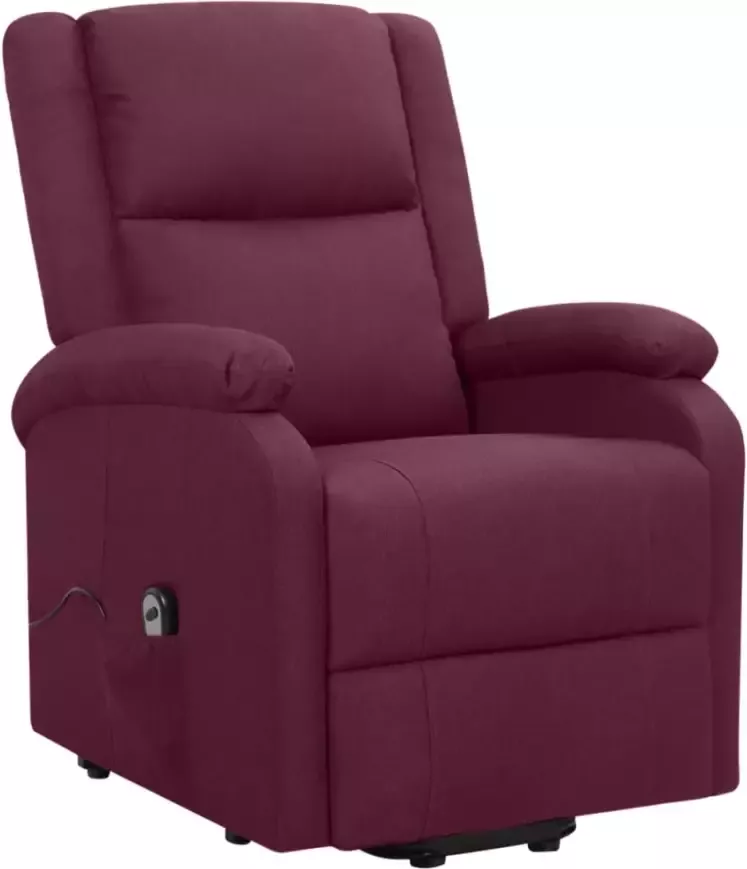 VidaXL Sta-op-stoel verstelbaar stof paars - Foto 2
