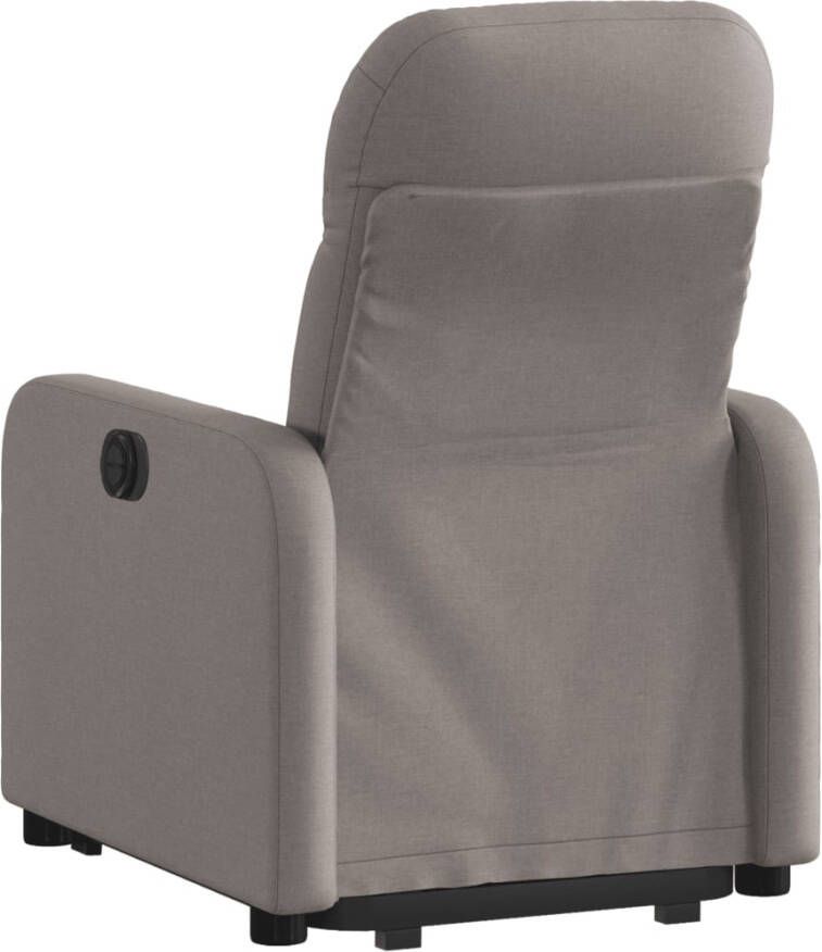 VIDAXL Sta-op-stoel verstelbaar stof taupe - Foto 2