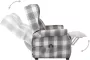 VIDAXL Sta-op-stoel verstelbaar stof wit en grijs - Thumbnail 5