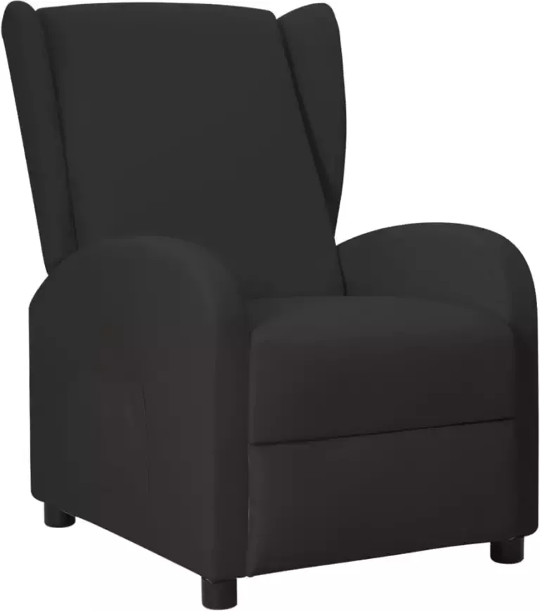 VIDAXL Sta-opstoel verstelbaar kunstleer zwart