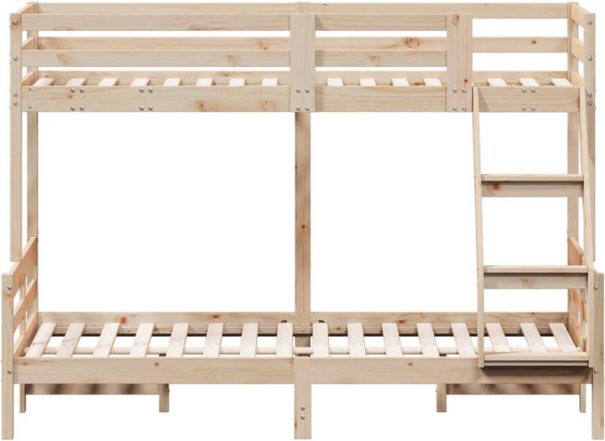 Vida XL Stapelbed massief grenenhout 80x200 120x200 cm SKU: V3207161 - Foto 5