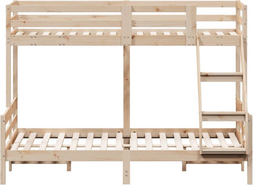 Vida XL Stapelbed massief grenenhout 80x200 140x200 cm SKU: V3207165 - Foto 3