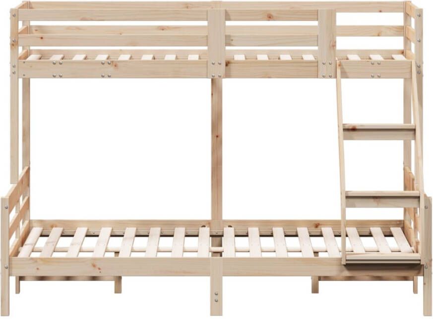 Vida XL Stapelbed massief grenenhout 90x200 140x200 cm SKU: V3207189 - Foto 3