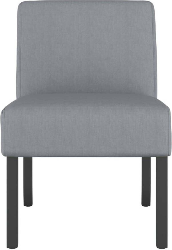 VidaXL Stoel stof lichtgrijs